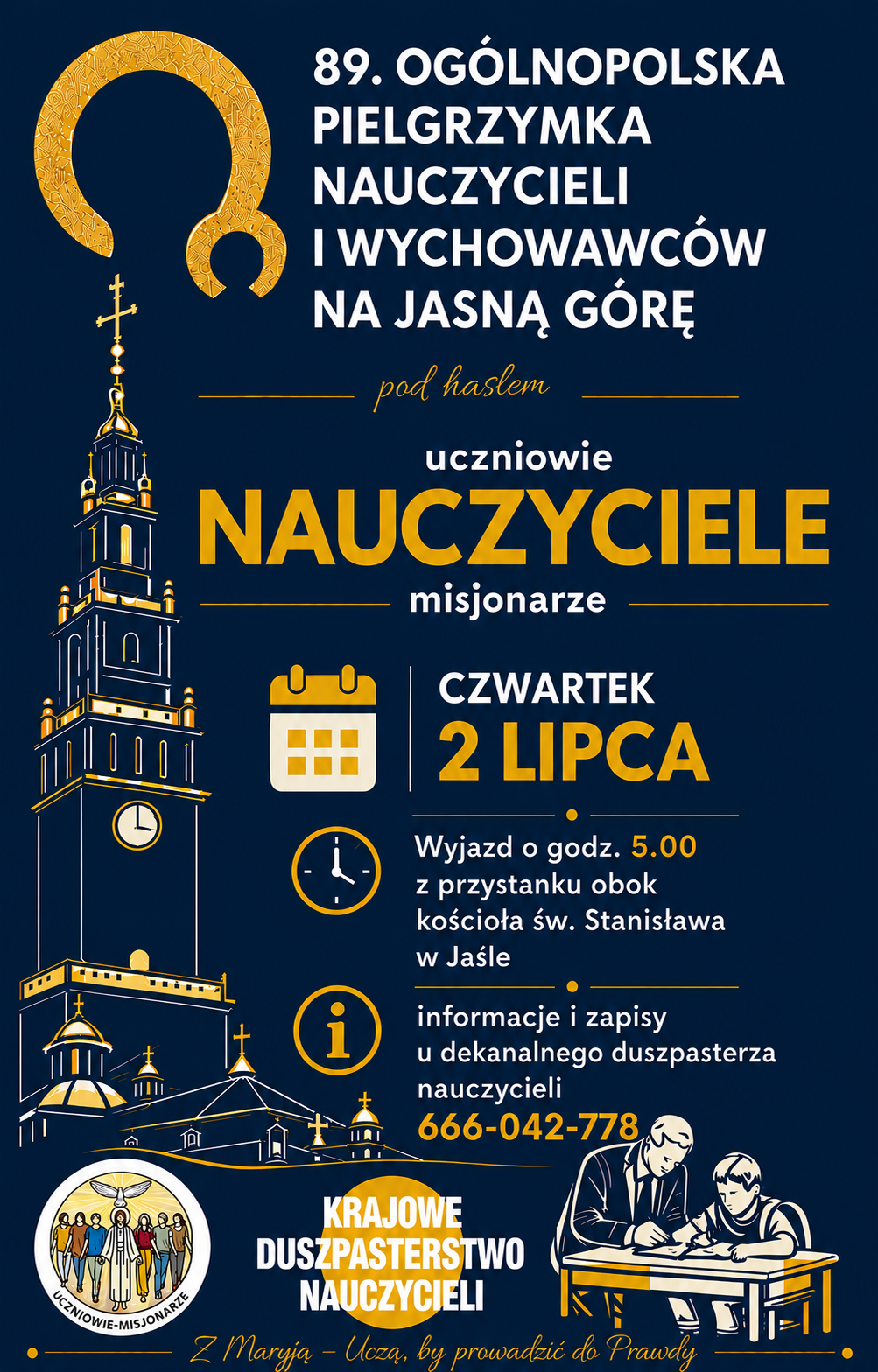Pielgrzymka Nauczycieli na Jasną Górę